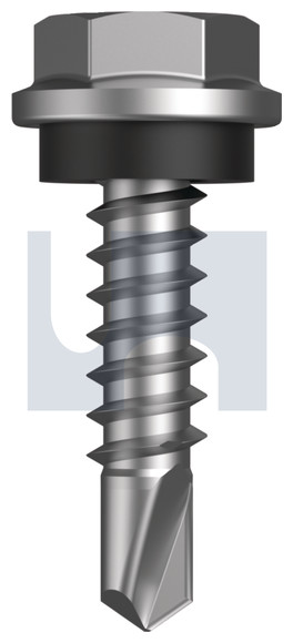 SCREW SDM HEX SEAL C4 10-16 X 22 PAPER BARK 